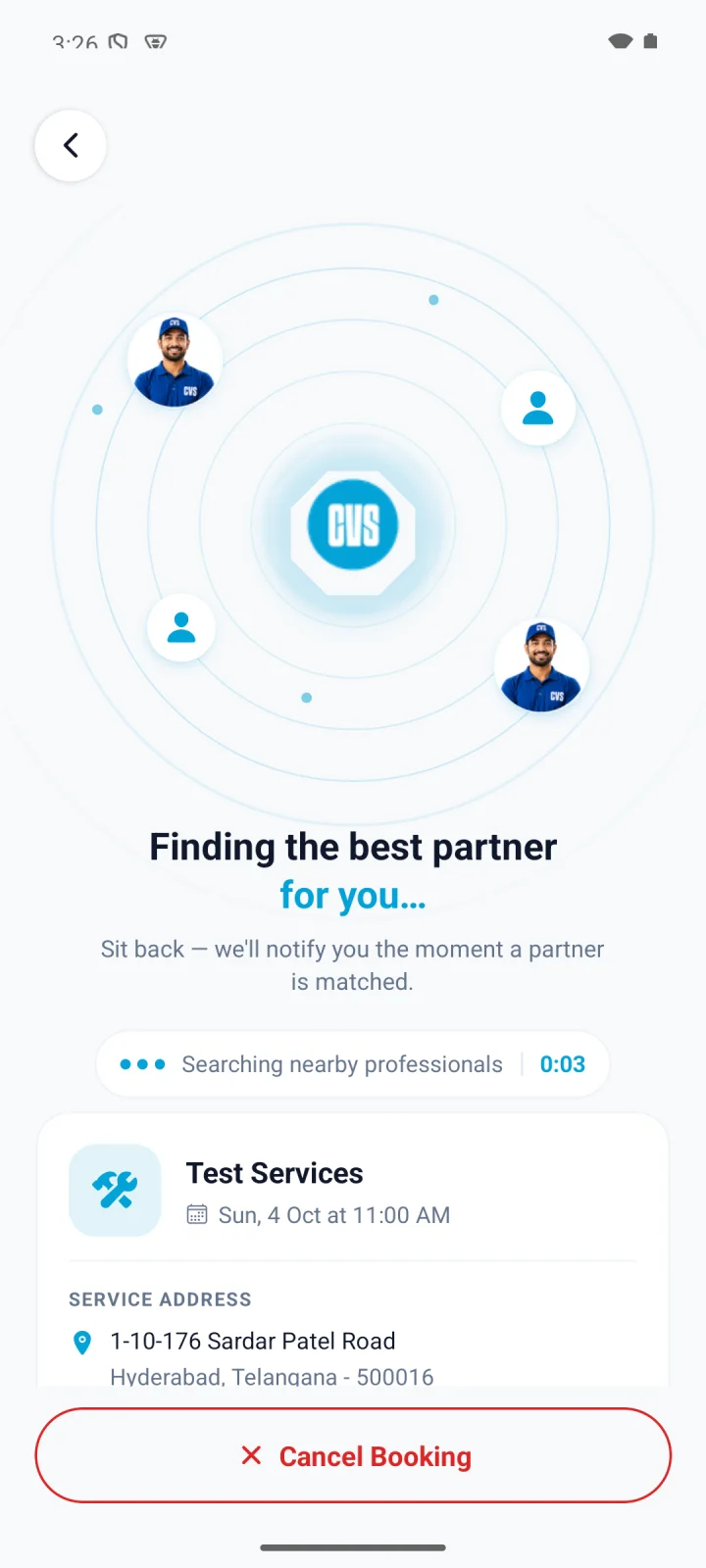 CoolVolt app: finding the best partner nearby
